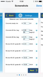 A Contractor can input their pricing scheme