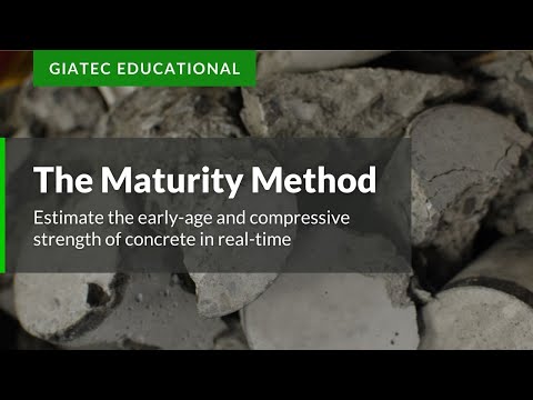 The Maturity Method. Estimate the early-age and compressive strength of concrete in real-time