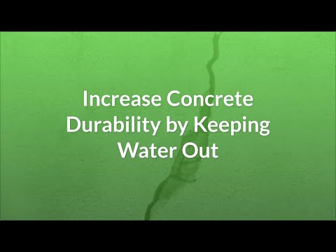 Increase Concrete Durability by Keeping Water Out