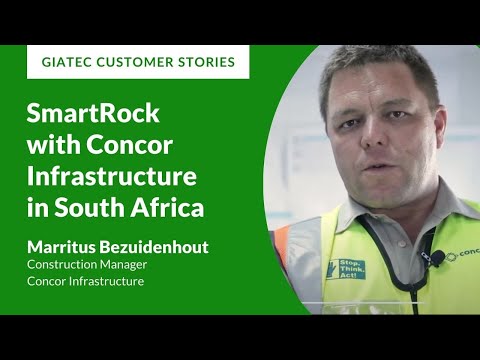 SmartRock™ with Marritus Bezuidenhout, Construction Manager at Concor Infrastructure