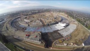 Helicopter view of the current job site.