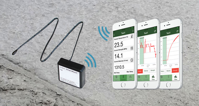 Wireless concrete temperature/maturity sensor