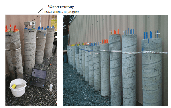 Electrical Resistivity of Concrete for Durability Evalvation