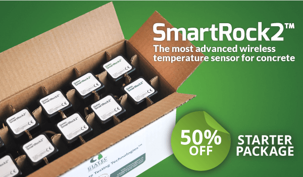 SmartRock2 The most advanced wireless temperature sensor for concrete