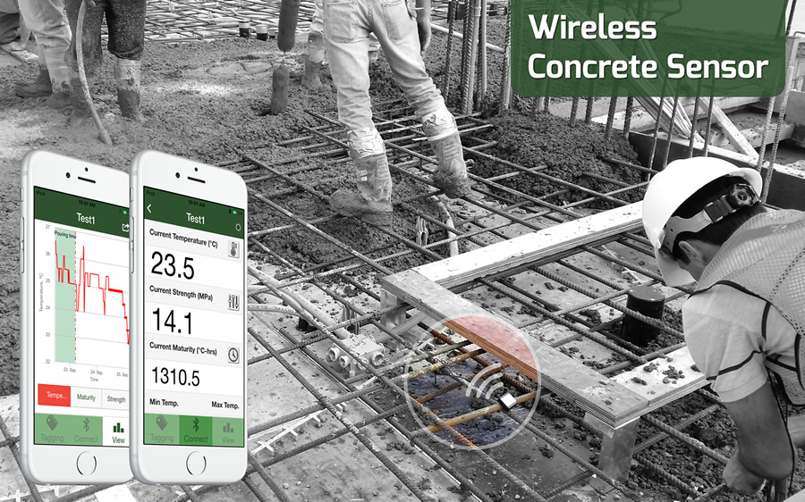 Smartrock wireless maturity sensor
