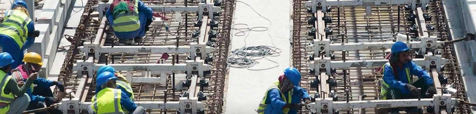 Construction on a rooftop