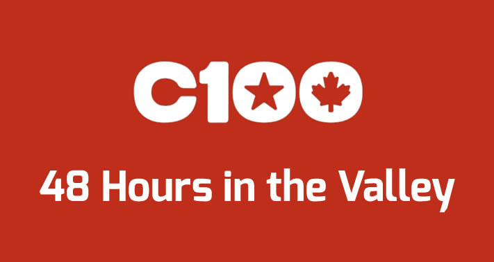 C100 48 Hours In The Valley Logo