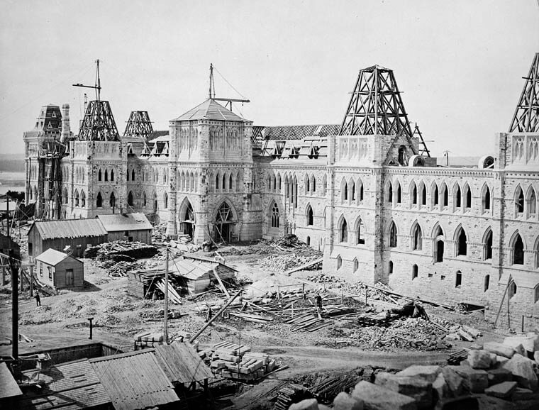 Construction Parliament Buildings in Canada