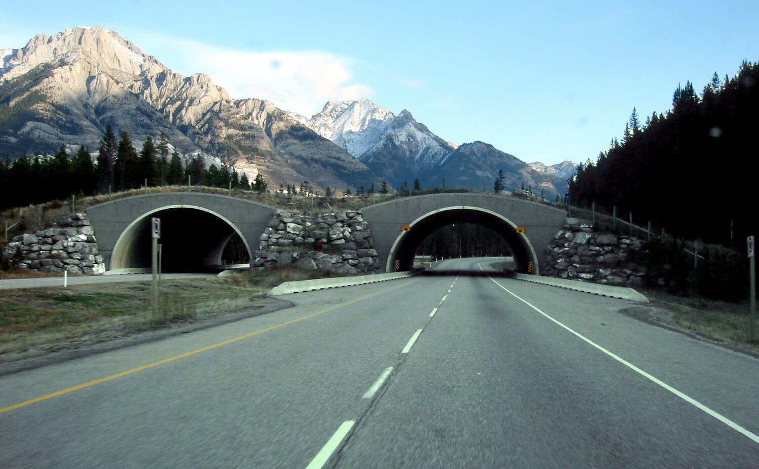 Trans-canada highway overpass