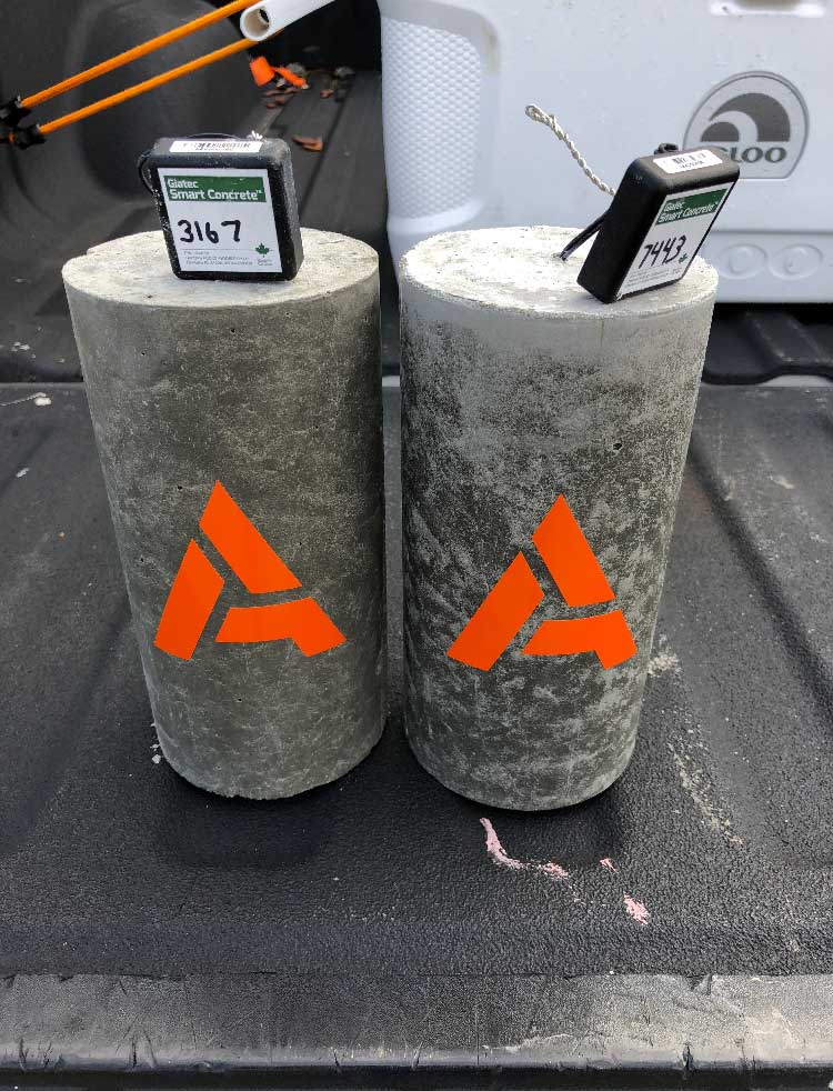 Concrete Cylinders vs. Smart Concrete Sensors