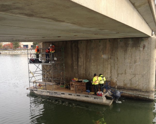 Inspection of Concrete Bridge for Corrosion