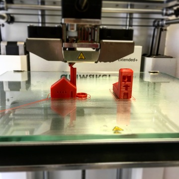 Desktop 3D Printer - 3D-Printed House