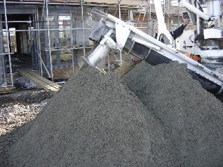 Concrete Pour - Pile of Concrete Waste