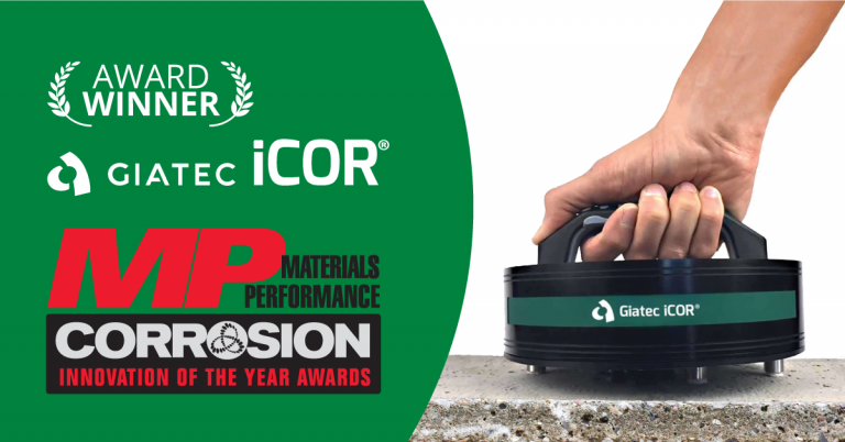 Giatec iCOR, MPs Corrosion innovation of the year
