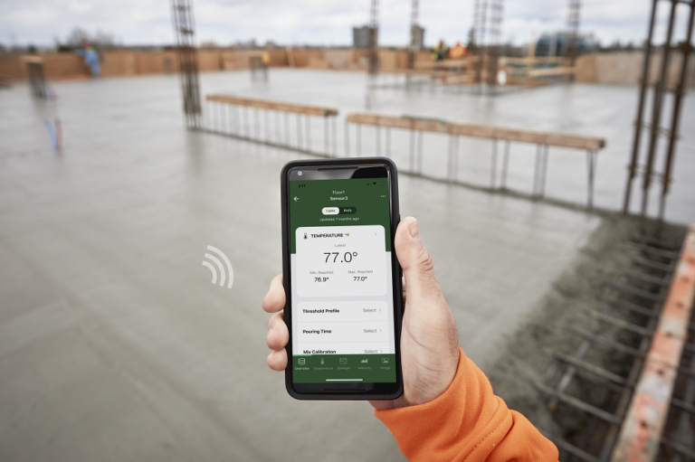 Monitoring Concrete Temperature With Wireless Sensors