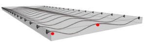 Location of maturity monitoring in post tensioning element