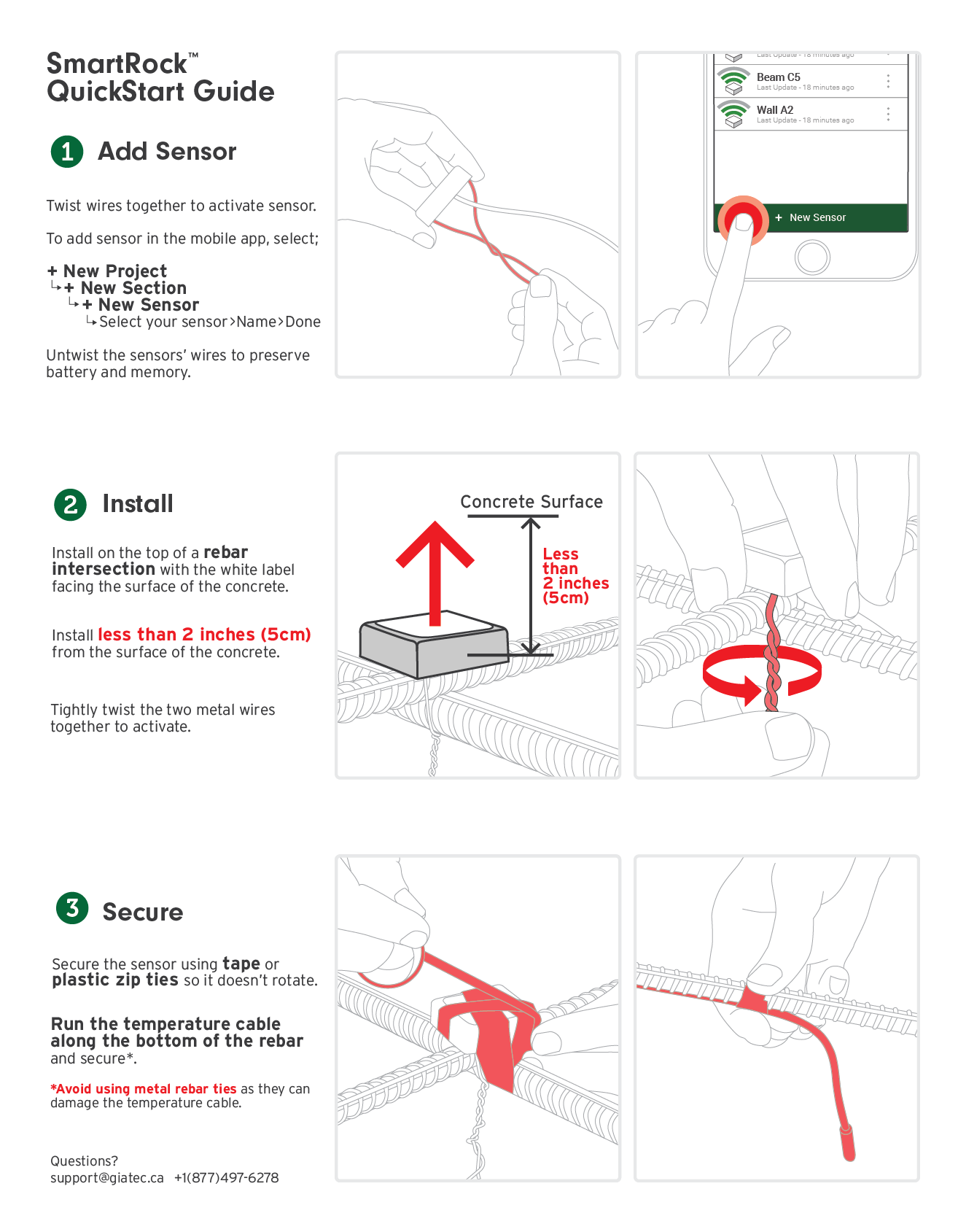 Monitoring Concrete Temperature with Wireless Sensors Giatec