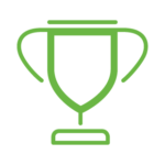 Light green trophy icon