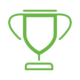 Light green trophy icon