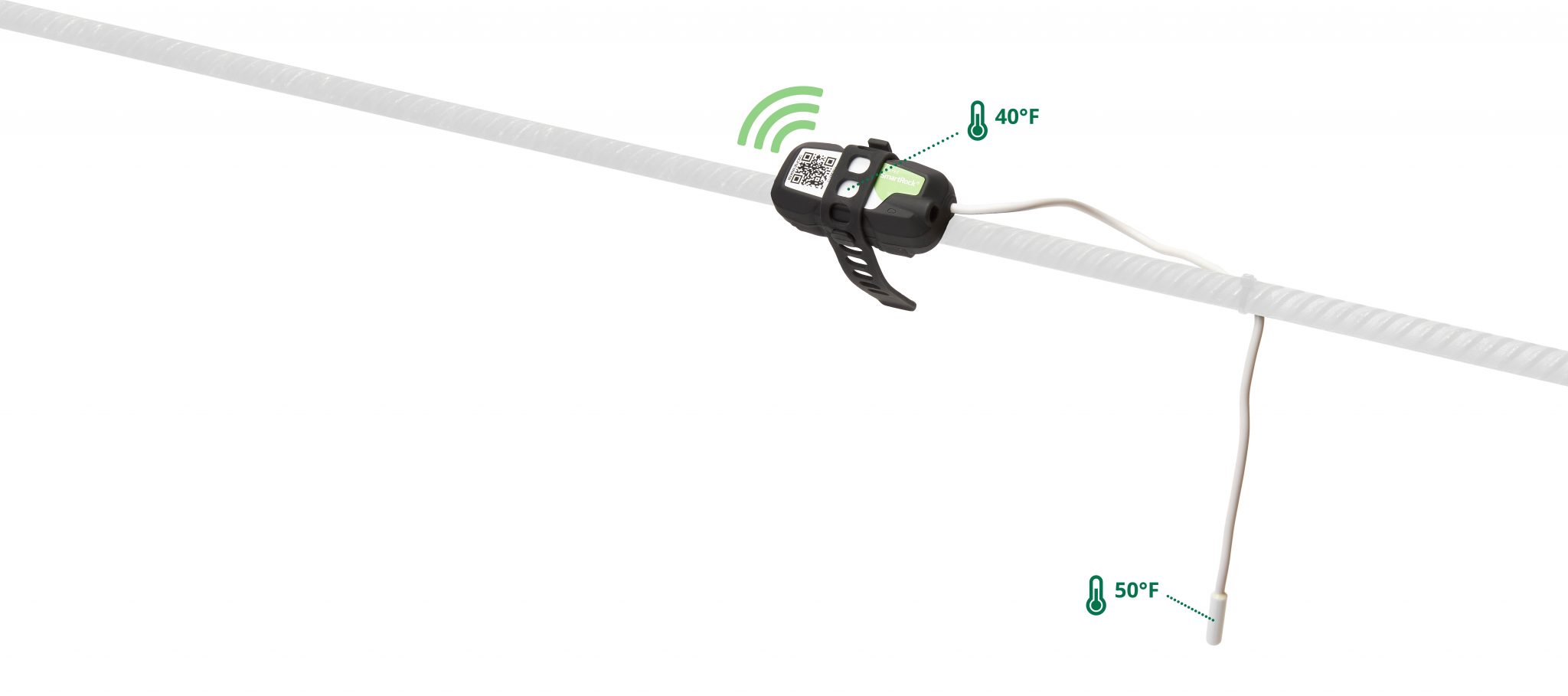 SmartRock® | Concrete Temperature and Strength Maturity Sensor