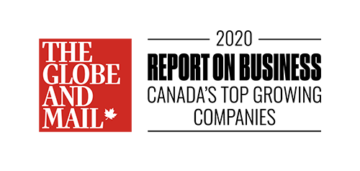 The Globe and Mail's 2020 list of Canada's top growing companies winner's logo