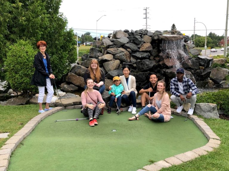 Giatec Team at mini golf