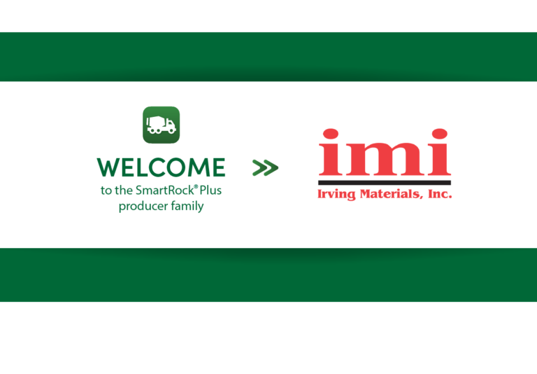 Welcome to the SmartRock Plus producer family: imi Irving Materials, Inc.