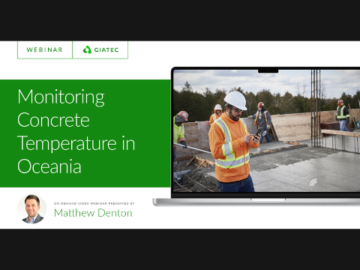 Monitoring Concrete Temperature in Oceania