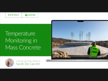 Temperature Monitoring in Mass Concrete