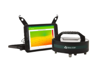 Giatec iCOR Device & App on Tablet