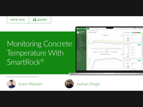 Monitoring Concrete Temperature With SmartRock
