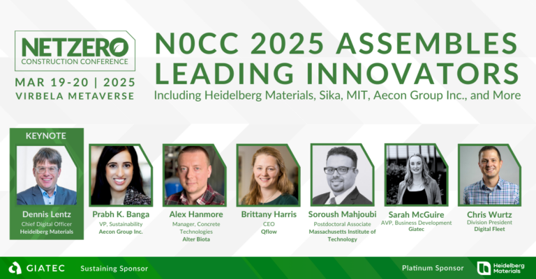 Giatec’s 2025 Net Zero Construction Conference Assembles Leading Innovators from Heidelberg Materials, Sika, MIT, and More