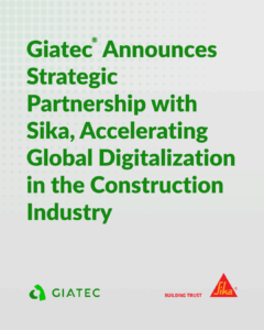 Giatec Announces Strategic Partnership With Sika, Accelerating Global Digitalization in the Construction Industry