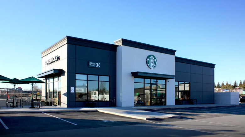 This Starbucks café was constructed in just six days with pre-finished Nexii panels forming the wall and roof.