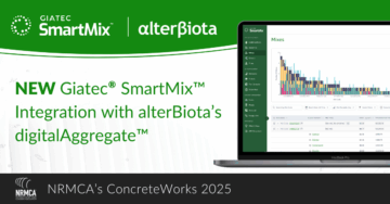 Giatec Announces SmartMix Integration With alterBiota's digitalAggregate Analysis at NRMCA's ConcreteWorks 2025