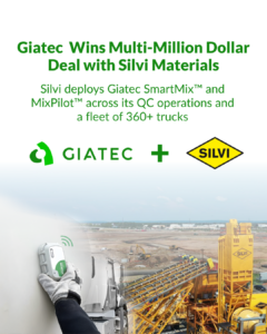 Following a successful pilot with Giatec, Silvi deploys MixPilot™ across its entire fleet, the largest in the Northeastern US, and adopts SmartMix™ for comprehensive quality control.