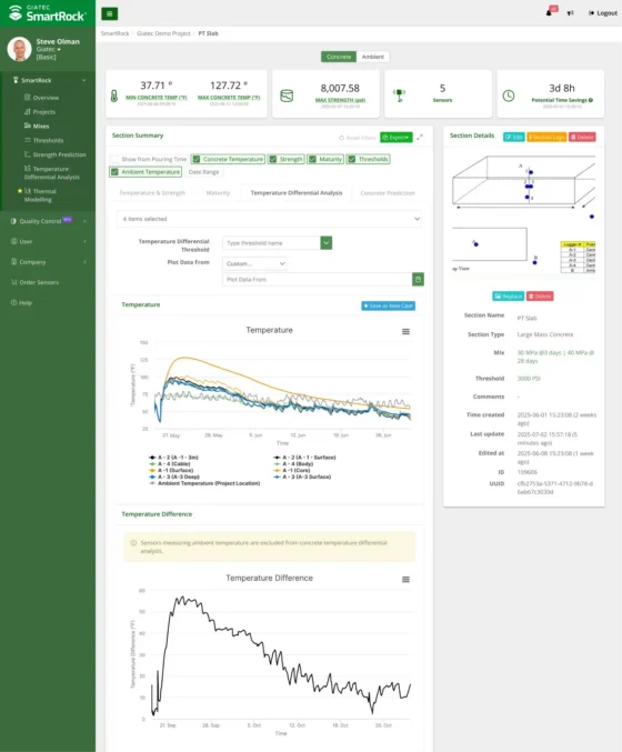 SmartRock Web Temp Differential