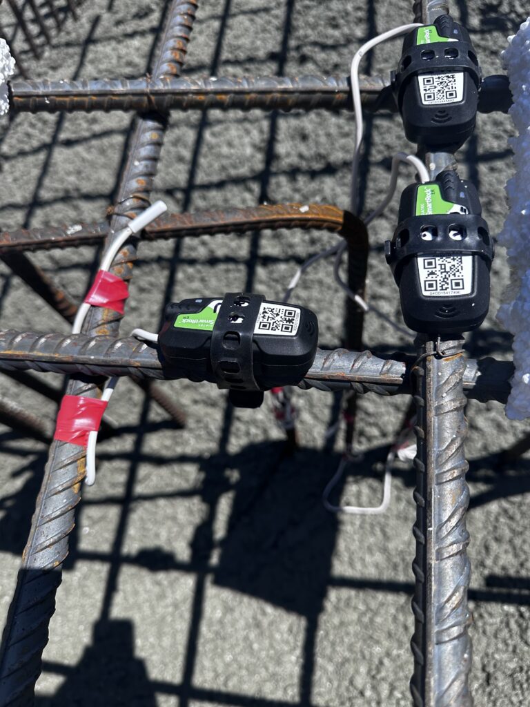 Two Towers Project - SmartRock on Rebar