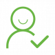 Light green customer icon